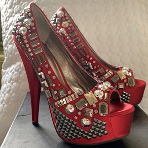 Bedazzled platforms.